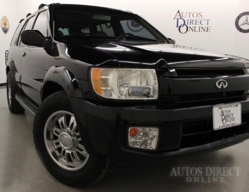 We finance 02 qx4 4wd luxury clean carfax heated leather seats sunroof cd audio