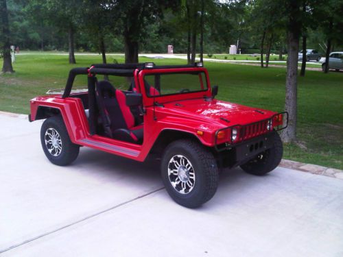 Hummbug, hummer, convertible, kit car, red, wombat, dune buggy