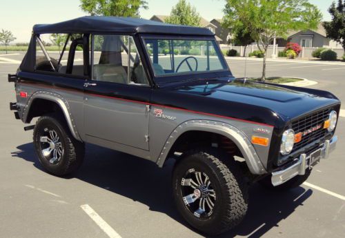 1970 ford bronco sport edition, 4x4, automatic, tinted soft top convertible.