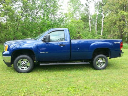 2013 gmc 2500hd regular cab 4x4 6.0 litre gas engine