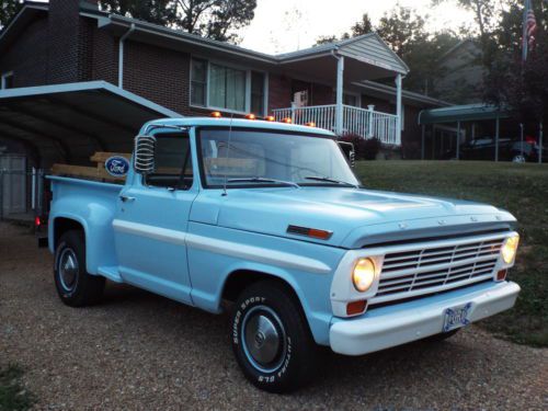 1968 ford f100 flareside (stepside), runs, drives, and stops like it should