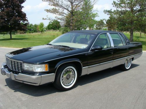 1996 cadillac fleetwood brougham restored no reserve rare chrome wheels lt1 nr !