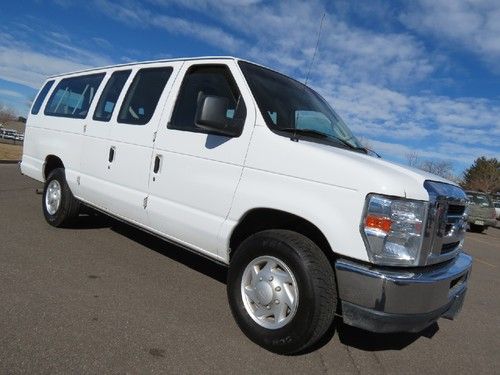 2009 ford e-350 15 passenger van xlt fleet lease 5.4 v8 auto runs great w carfax