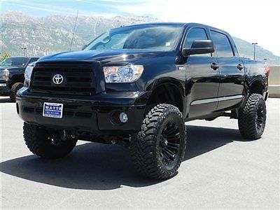 Tundra crewmax trd rock warrior 4x4 custom new lift wheels tires sunroof auto