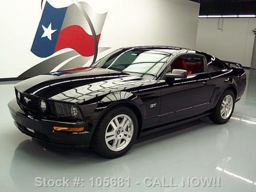 2008 ford mustang gt premium 5-speed red leather 61k mi texas direct auto