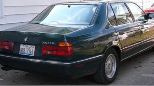 1993 bmw 740il forest green/tan leather