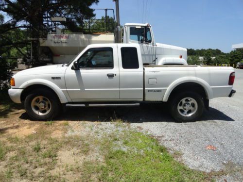 2001 white ford ranger 4x4 pickup truck one owner