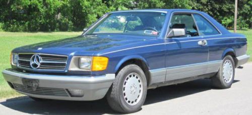 1985 Mercedes 500SEC Blue, image 2