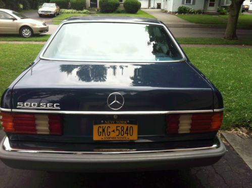 1985 Mercedes 500SEC Blue, image 3