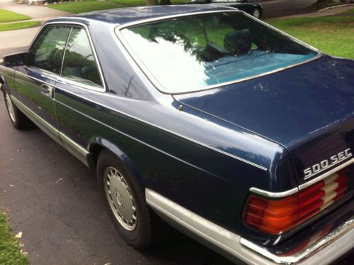 1985 Mercedes 500SEC Blue, image 4