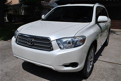 2008 toyota highlander hybrid awd leather fl suv 3rd seat excellent condition
