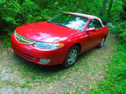 Toyota solara conv.red a1-very quiet motor[usings no oil at all,top 6 months o|i