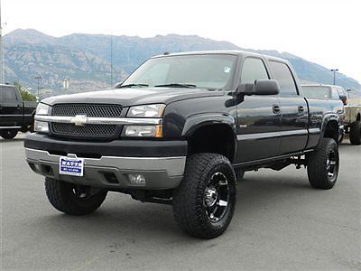 Chevy crew cab 4x4 duramax diesel custom lift wheels tires auto tow shortbed