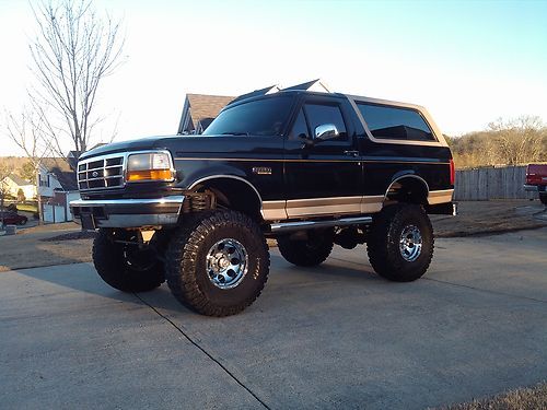 1996 ford bronco eddie bauer sport utility 2-door 5.8l lifted