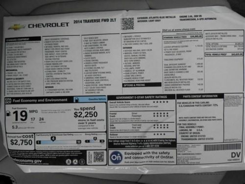 2014 Chevrolet Traverse 2LT, US $38,625.00, image 28