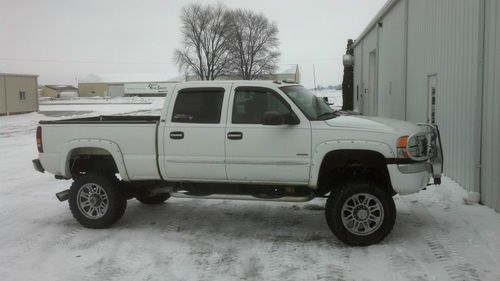 2004 gmc sierra 2500 hd sle crew cab pickup 4-door 6.6l nr!