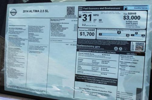2014 Nissan Altima 2.5 SL, US $27,669.00, image 7