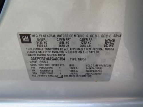 2014 Chevrolet Silverado 1500 1LT, US $40,835.00, image 3