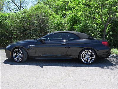 Bmw m6 convertible low miles 2 dr automatic gasoline 4.4l 8 cyl  black sapphire