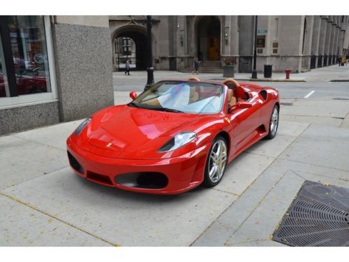 2009 ferrari f430 spider f1 scuderia shields red/tan 6k miles! daytona seats!