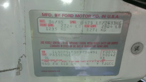 1985 Lincoln Town Car Signature Sedan 4-Door 5.0L, image 21