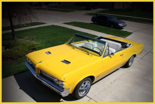 1964 gto convertible. frame off restoration. immaculate tripower.