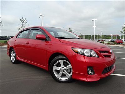 4dr sdn auto s low miles sedan manual gasoline 1.8l dohc sfi 16-valve vv red