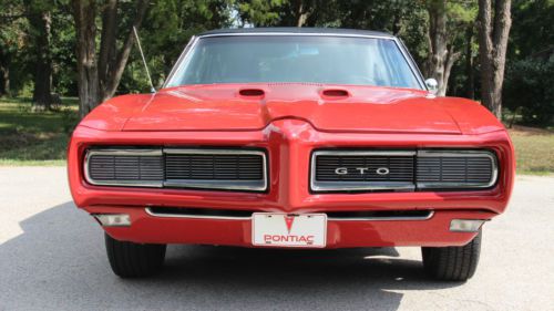 1968 Red Pontiac GTO Coupe ! Beautiful paint & body! Authentic 242 Car! Rare!, image 2