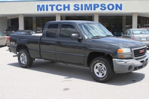 2004 gmc sierra 1500 extended cab sl 4x4 1-owner nice