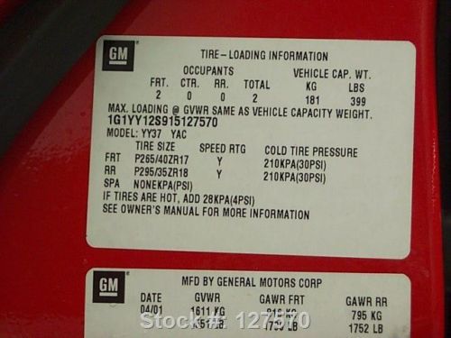 2001 CHEVY CORVETTE Z06 5.7L 6-SPEED LEATHER BOSE 17K TEXAS DIRECT AUTO, US $25,980.00, image 15