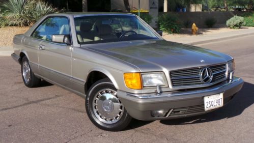 1990 mercedes 560sec coupe, 5.6l v8, chromes, 1 owner ca car, full service docs!