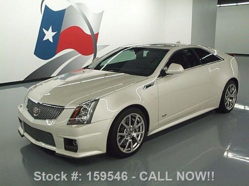 2011 cadillac cts-v coupe auto pano roof nav recaro 18k texas direct auto