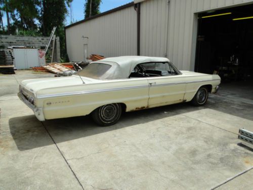 1964 impala ss convertible barn find v8 auto buckets complete project car