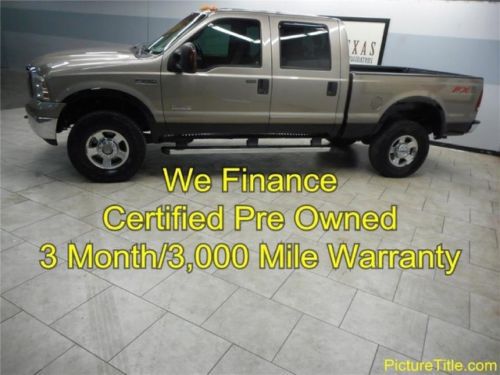 06 f250 lariat fx4 4x4 crew cab leather heated seats warranty we finance texas