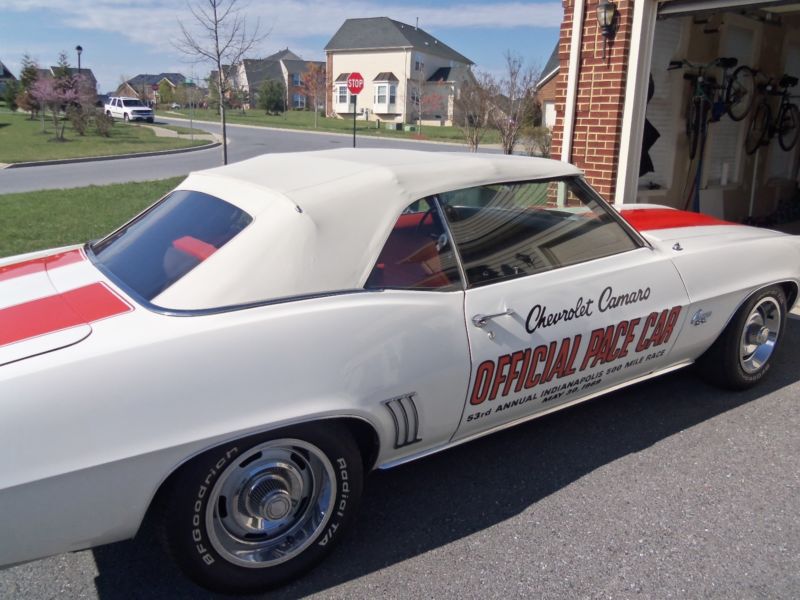 1969 chevrolet camaro z-11 pace car convertible