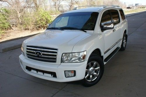 Qx56 4wd, white/tan, warranty, navi, 2.95% apr financing!