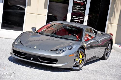 2011 Ferrari 458 ITALIA! GRIGIO FERRO/ROSSO! CARBON! LOW MILES!!, US $200,000.00, image 7