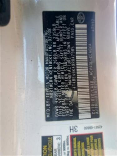 2009 Toyota Camry LE, US $500.00, image 7