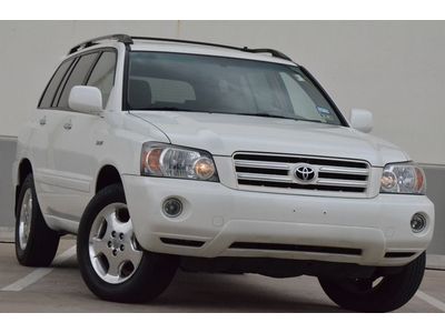 2006 highlander sport awd lthr s/roof 3rd row seat htd seats clean $499 ship