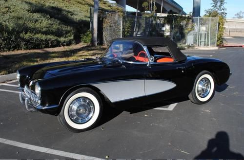 1957 corvette 2x4 270hp black red