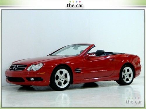 05 sl500 mars red! amg sport pkg! keyless-go! 7 speed fully equipped pristine