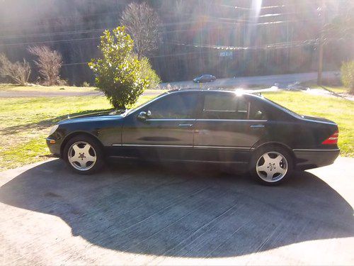 2001 black mercedes-benz s500 sedan 4-door in good condition rwd