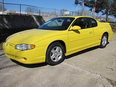 2004 monte carlo ss yellow black leather roof carfax non sc auto we finance&amp;ship