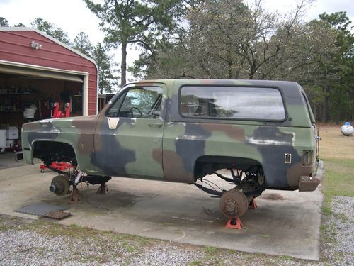 1989 chevrolet blazer k5 4x4 / 1 tons / ord parts / rough country lift