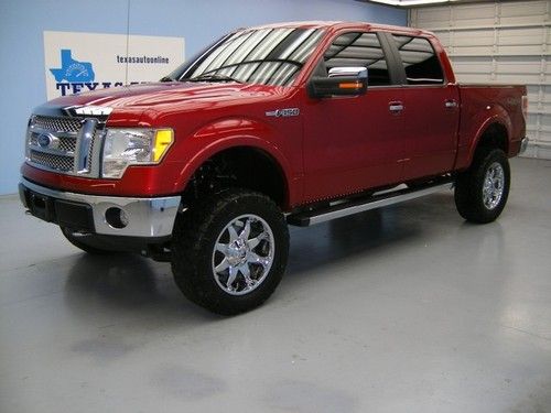 We finance!!!  2011 ford f-150 crew lariat 4x4 lift 5.0l v8 rcam 6cd 19k miles!!