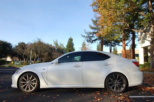 2008 08 pearl white lexus is-f isf is f 76k nav rear camera bi-xenon 416hp!!!