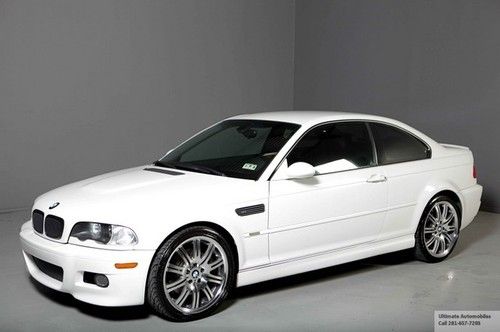 2005 bmw m3 coupe smg 53k miles leather xenons upgraded wheels pdc alpine white