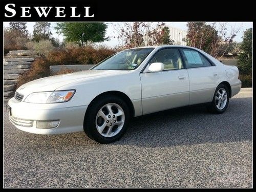 2000 lexus es300 diamond white pearl leather sunroof cd mint condition