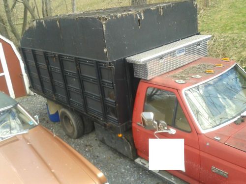 F-350 stake body dump 7.3 diesel idi non turbo tree body chipper truck flatbed