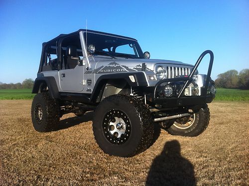 Jeep wrangler rubicon "no reserve" rock crawler, 4-link suspension, warn winch